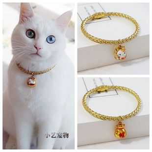手工狗狗猫猫咪兔子可爱铃铛项圈 泰迪比熊宠物卡通铃铛项圈 包邮