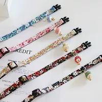 Xiaoyi ban đầu vật nuôi mèo cổ áo con chó gốm cổ áo mèo cổ mèo may mắn mèo cổ đồ trang trí - Cat / Dog hàng ngày Neccessities bát ăn cho mèo