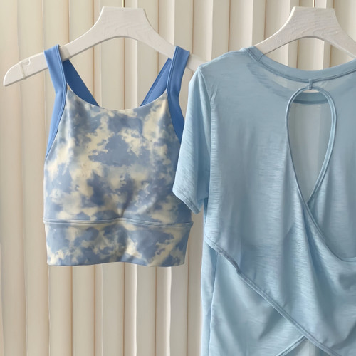 固定一体杯防震聚拢跑步运动健身瑜伽背心1146/699