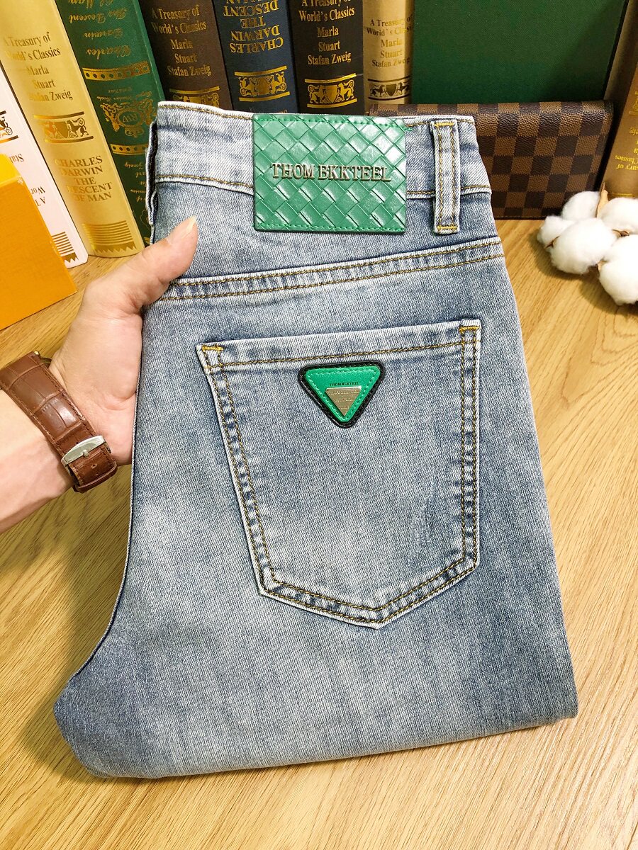 ZERODEGREENORTH 남성 가을 청바지 트렌디 브랜드 내마모성 활용도 슬림핏 작은 발을 위한 트렌디한 바지