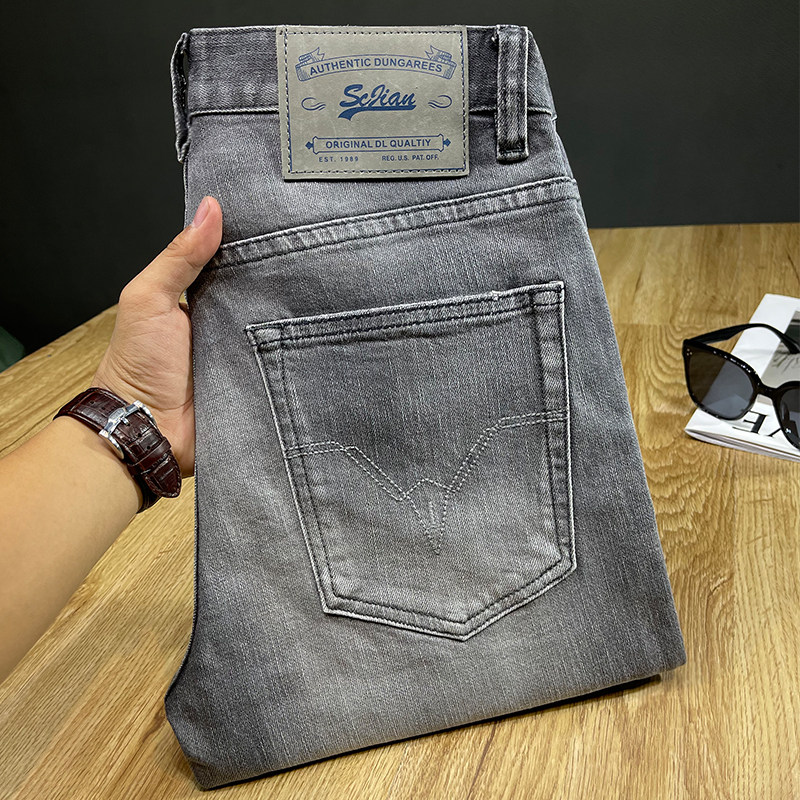 ZERODEGREENORTH 청바지 남성 가을 겨울 트렌디 브랜드 슬림 스몰 스트레이트 롱팬츠는 트렌디하고 활용도가 높습니다