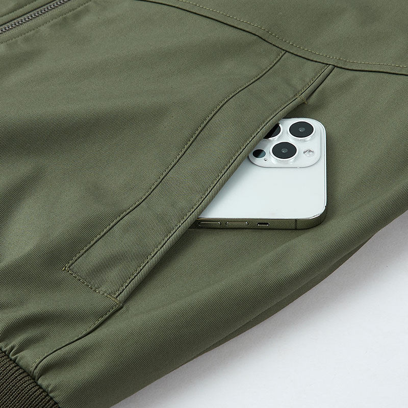 ZERODEGREENORTH 플라이트 재킷 남성 캐주얼 얇은 미남 탑 코트 대형 작업복 야구 유니폼