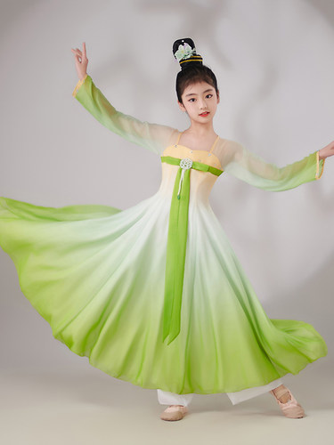 儿童古典舞演出服装飘逸少儿玉灵儿舞蹈服中国风女童古风唐装汉服