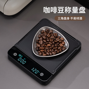 咖啡称豆盘咖啡粉不锈钢称量碟称重量杯计量盘展示样品托盘接豆盘