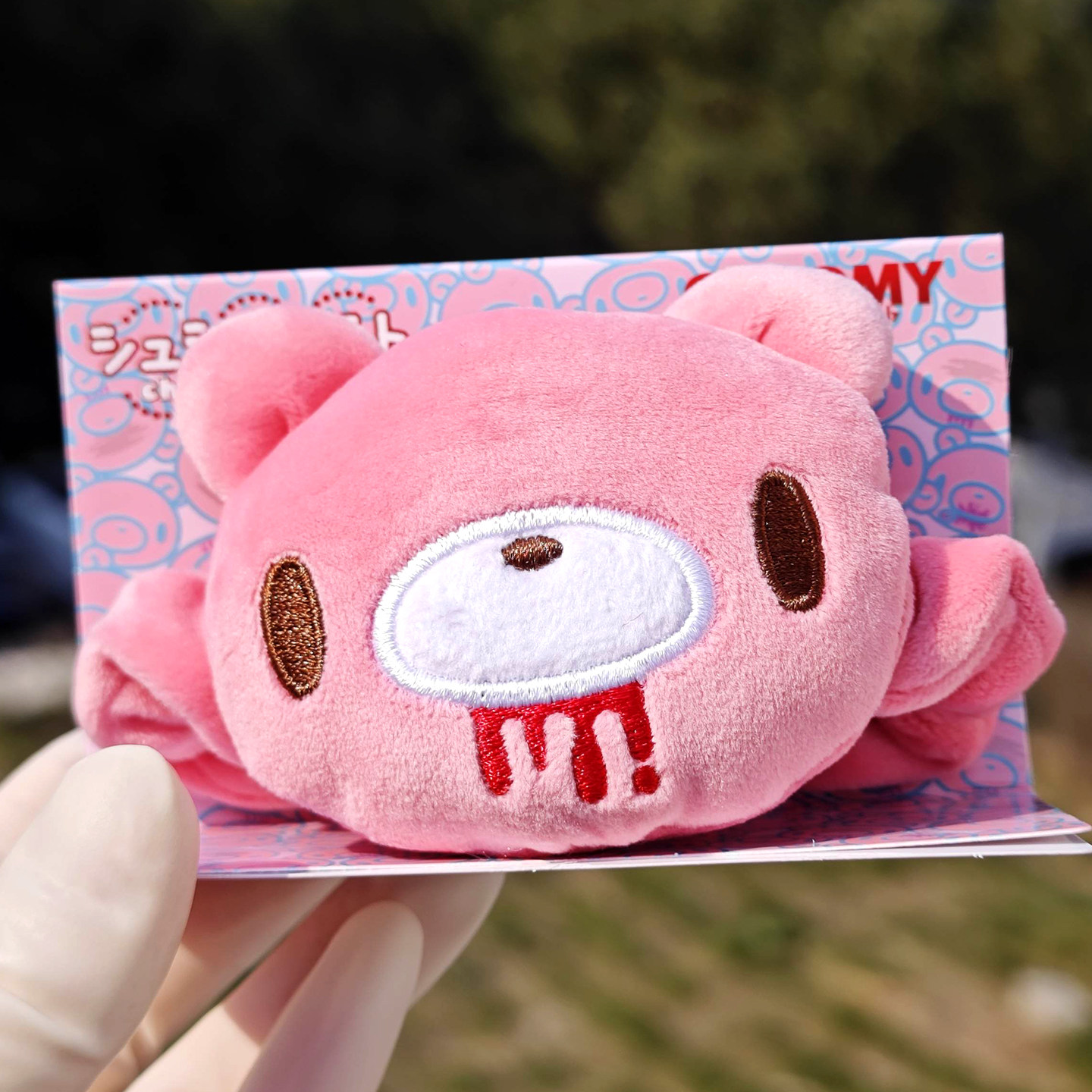 现货日本GLOOMY暴力熊发圈橡皮筋扎头发绳发饰鼠标托护腕垫手腕托