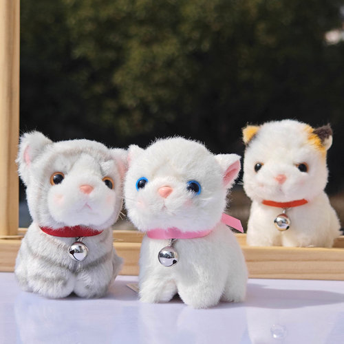 日本竹林千子铃铛猫玩偶摆件挂件
