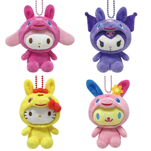 现货日本RODY×Sanrio合作款包包挂件钥匙扣球链毛绒玩偶