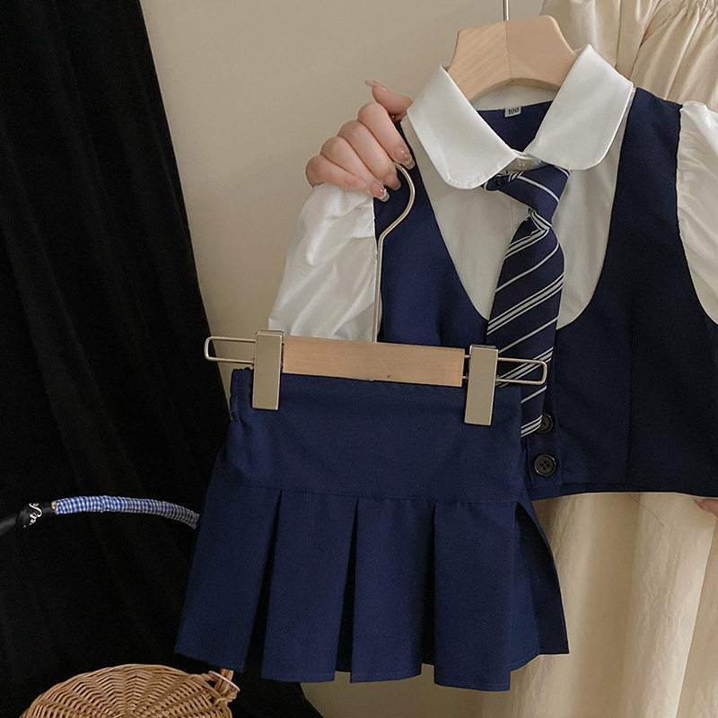 中小女童夏季韩系学院风JK制服含
