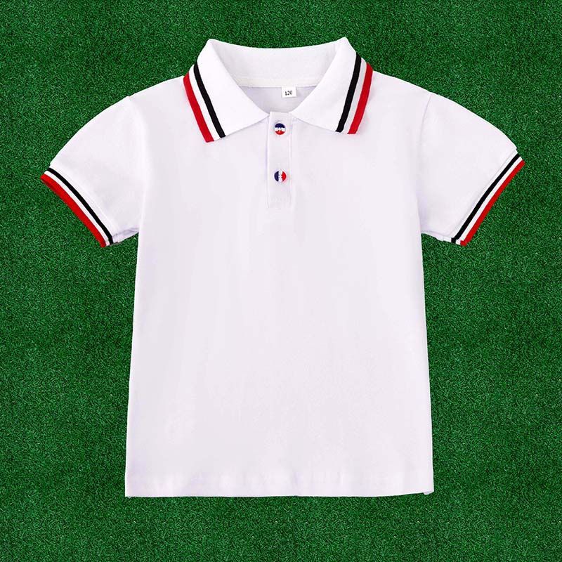 儿童纯棉短袖polo衫校服标准