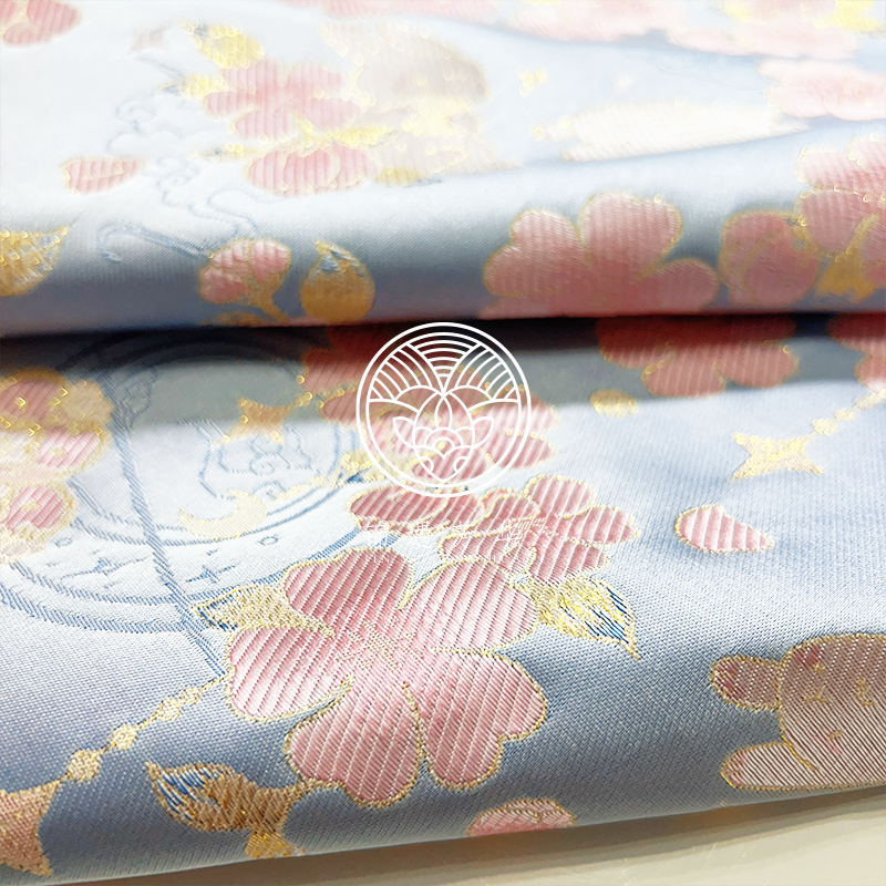 落樱玉兔宋锦丝绸布料