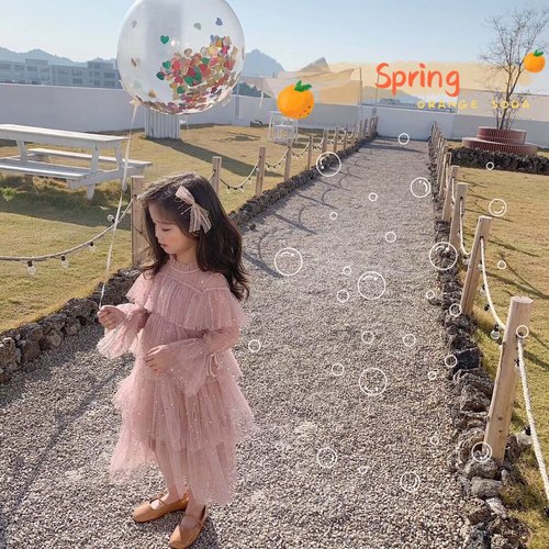 春新品女童亮片连衣裙仙女裙纱裙