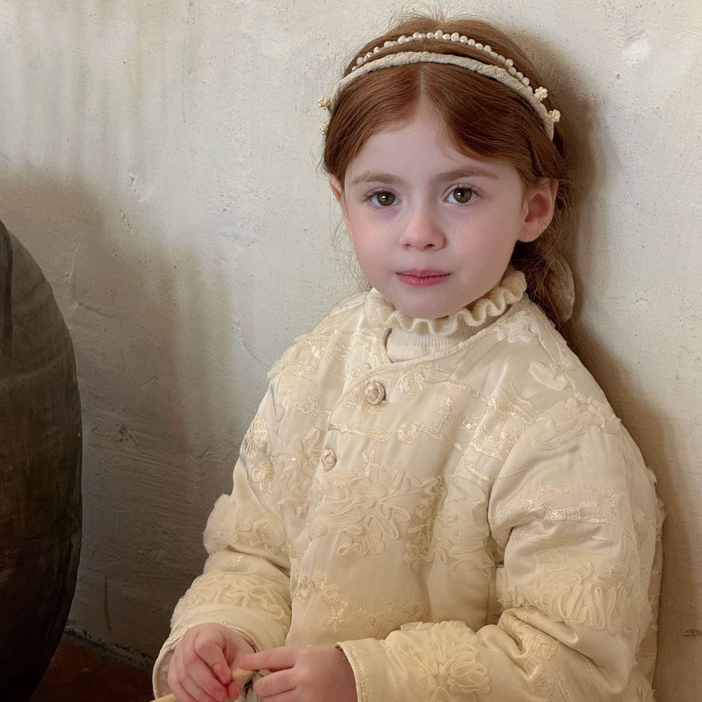 2024秋冬女童国风蕾丝绣花夹棉外套儿童刺绣新中式汉服洋气棉衣,童装/婴儿装/亲子装,汉服,淘宝优惠券,粉丝福利购,淘宝优惠卷