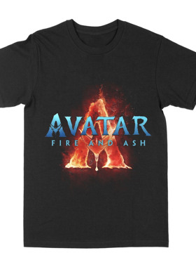 2025新款阿凡达3火与烬电影周边美式复古vintage潮流高街印花T恤