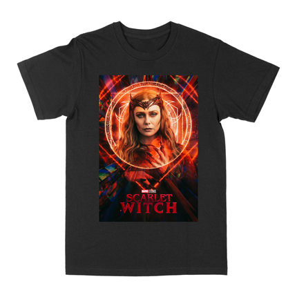 漫威复联5绯红女巫美式复古短袖男女同款休闲潮流T Scarlet Witch
