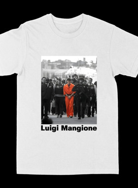 Luigi Mangione橙色超人路易吉曼吉奥内美国CEO刺客T短袖恤男女潮