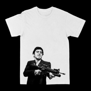 疤面煞星美式短袖T恤男女同款休闲潮流Scarface Tony Montana
