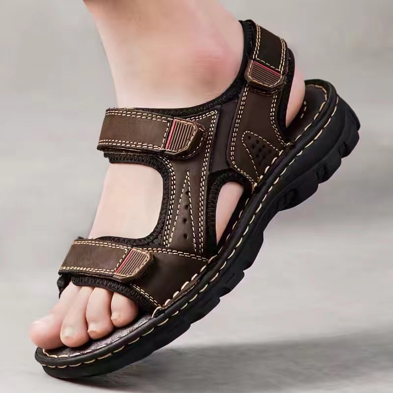 休闲凉鞋透气防滑魔术贴康复鞋