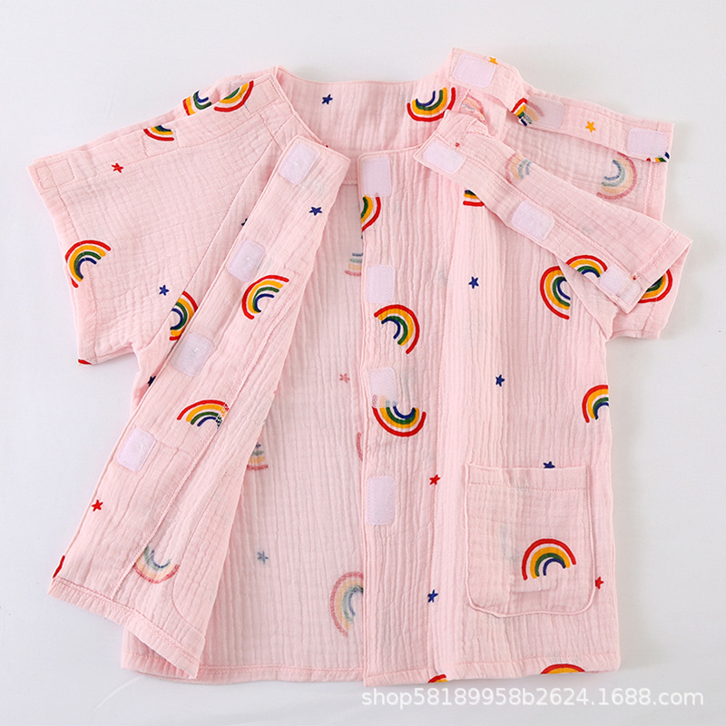 儿童护理服亲肤透气易穿脱纯棉