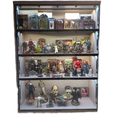 乐高液压门展示柜玩具模型展柜