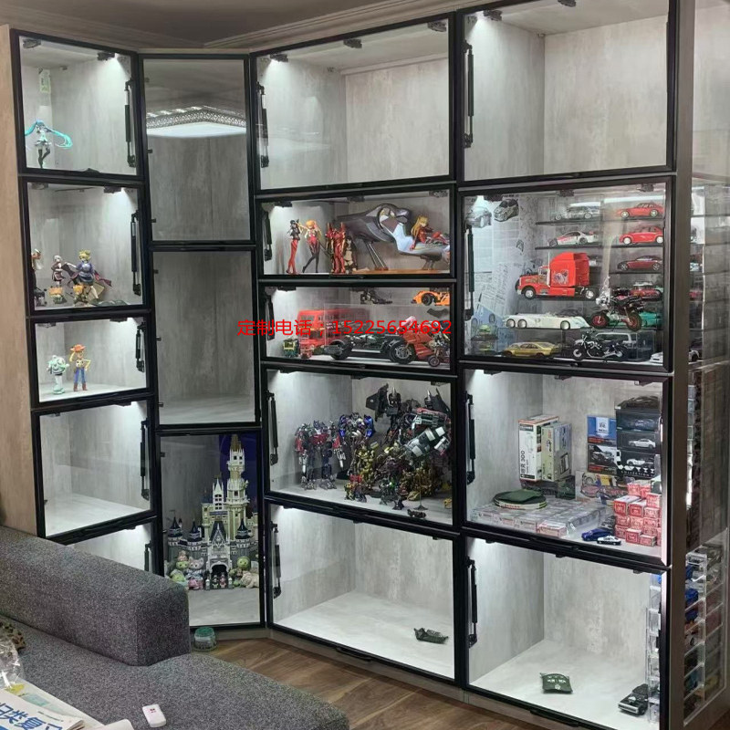 实木定制手办展示柜gk雕像柜模手办柜/潮玩柜/玩具