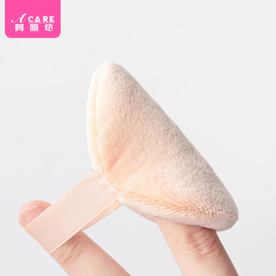 粉扑/植绒AB1sq801-带绒散粉蜜粉圆形双绒面迷你小号粉方形