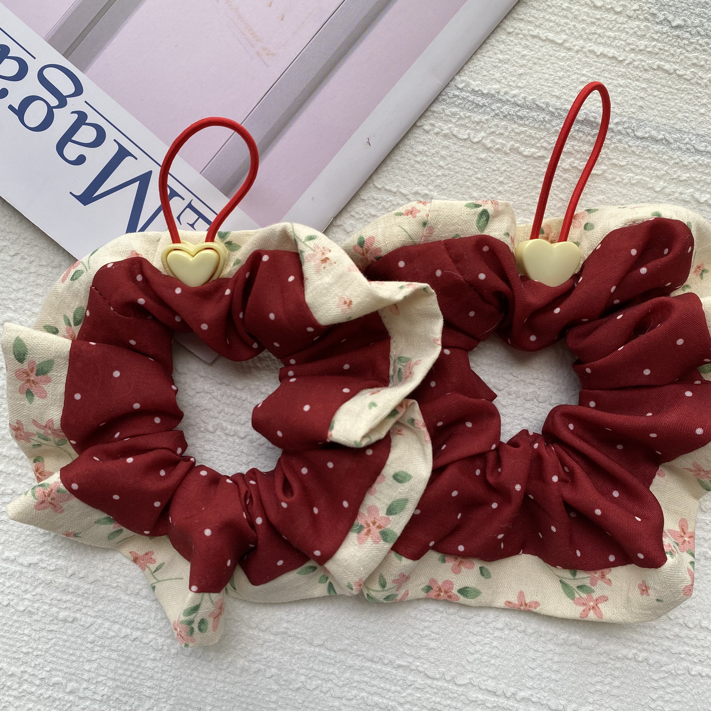 【圣诞】 垂耳兔专用发箍 大小可调节 温柔可爱晾耳朵防耳炎 发圈