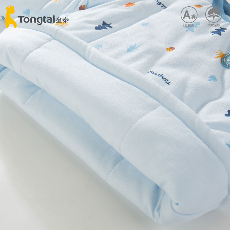 TONGTAI 남성과 여성  싱글 피스 코튼 코트 겨울 어린이 면화 코트 순수 코튼 1 세 3 가을 겨울 풀오버 코튼 자켓 내부 착용 겨울 스타일