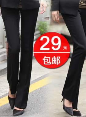 大码ol风面试正装裤