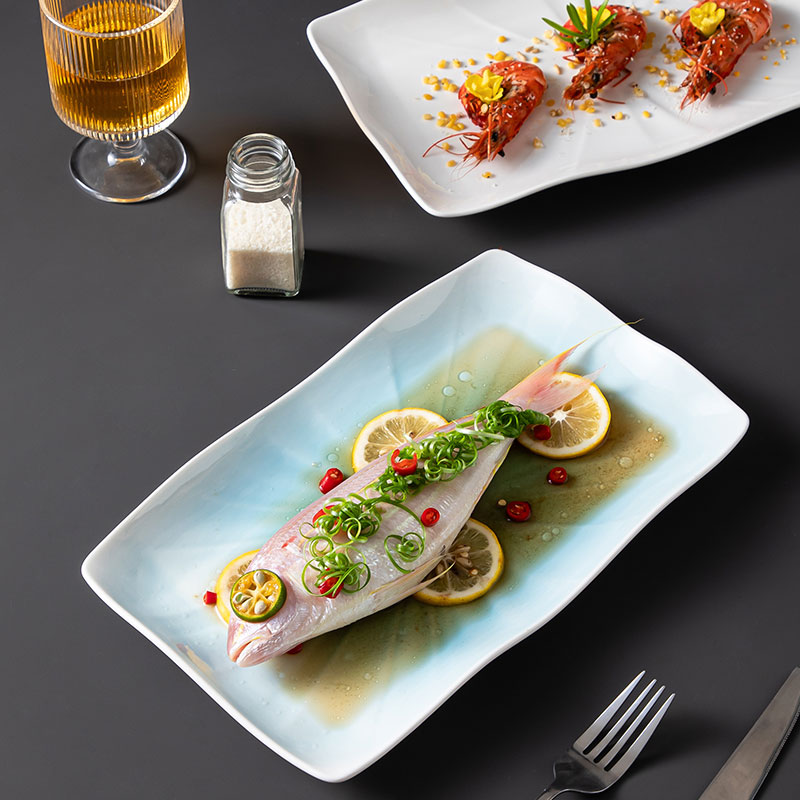 牛排盘子陶瓷高级感创意酒店餐具