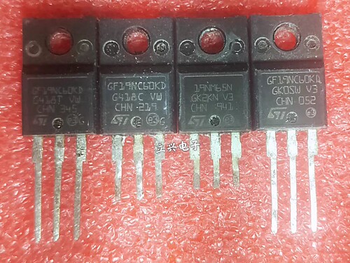 进口电源场效应管 GF19NC60KD 19N60 TO-220F 拆机质量保证