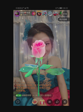 求爱玫瑰花手机直播礼物 ae模板素材 动画制作svga动图直播间礼物