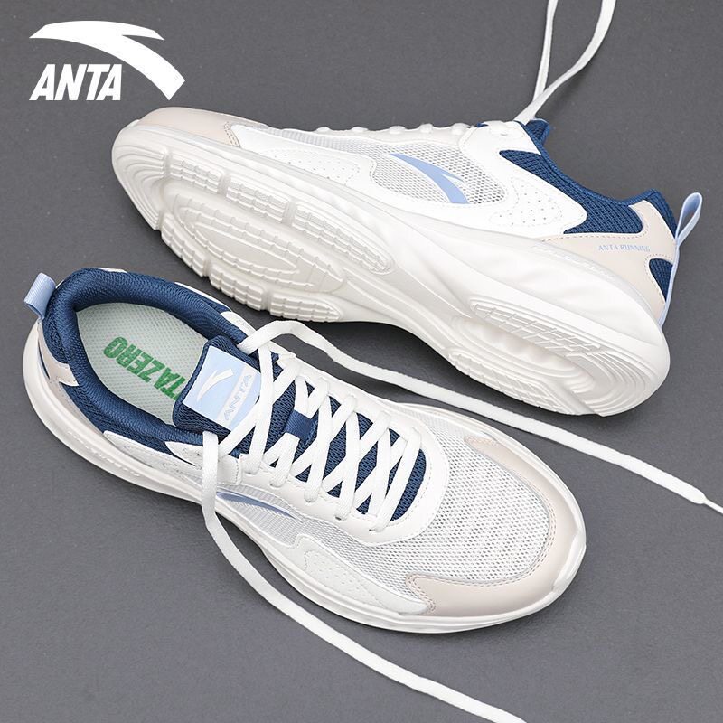 安踏男鞋跑步鞋夏季网面透气鞋子图片