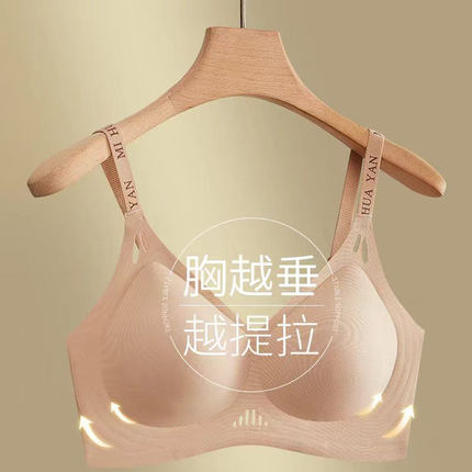无痕内衣女小胸聚拢收副乳防下垂显大2025新款无钢圈可拆卸文胸罩