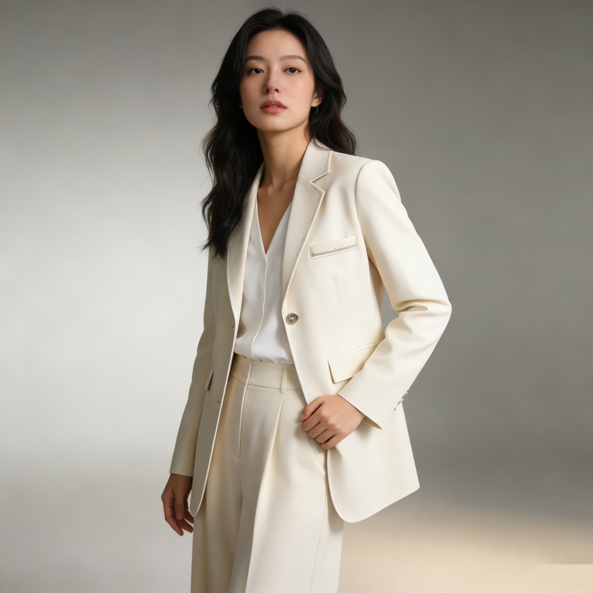 西西里家 小个子西装外套女春秋新款宽松气质单排扣通勤休闲上衣,女装/女士精品,西装,淘宝优惠券,粉丝福利购,淘宝优惠卷