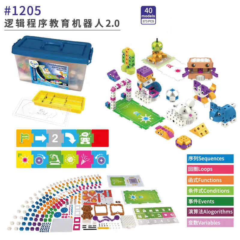 逻辑程式教育机器人编程玩具