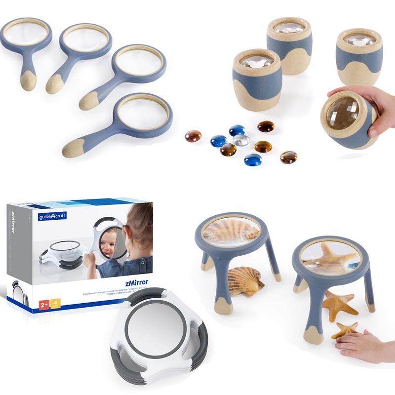 美国guidecraft儿童全天候放大镜活动镜万花筒镊子早教幼儿园玩具