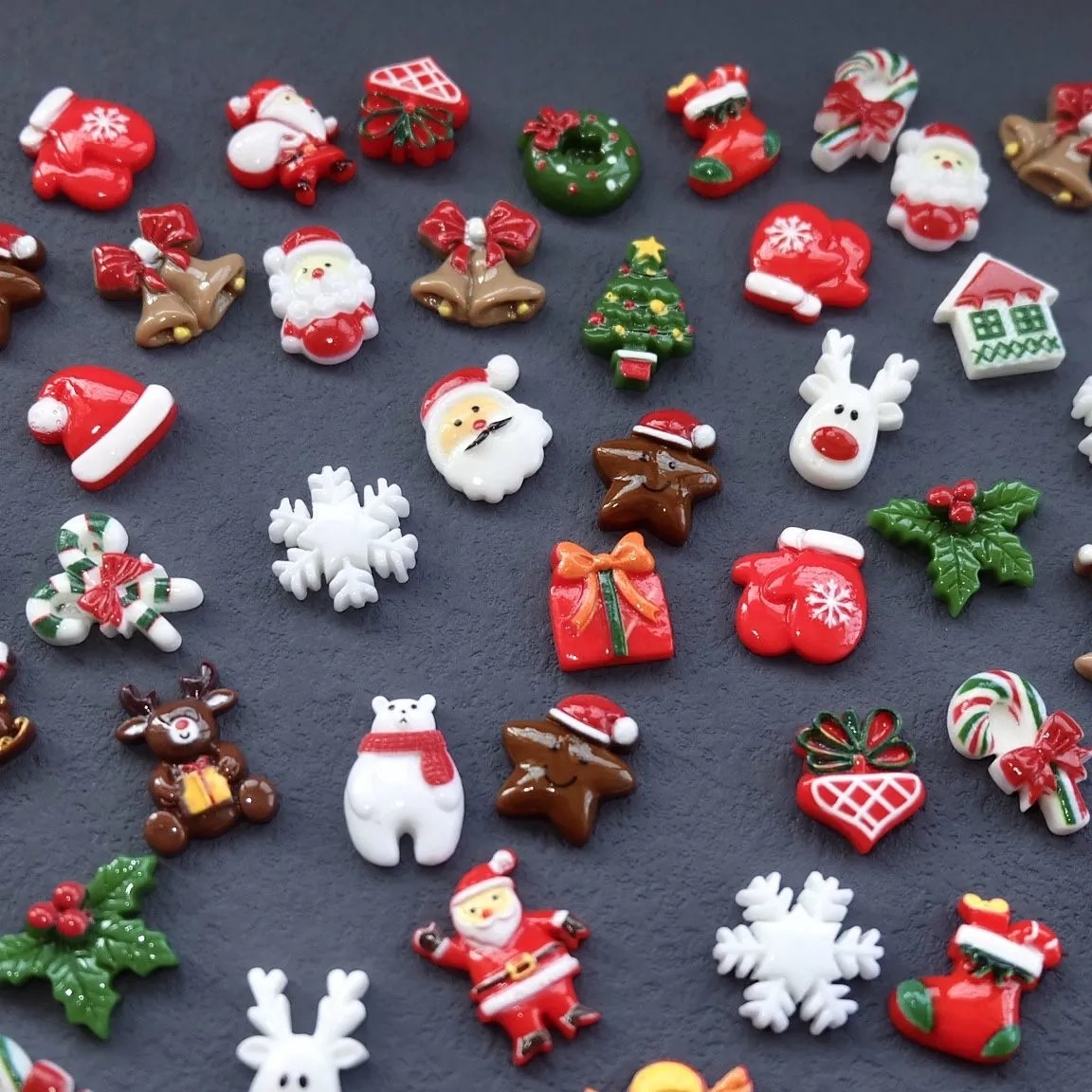 10个新款圣诞树脂贴片配饰 diy儿童发饰蝴蝶结头饰发饰饰品配件,饰品/流行首饰/时尚饰品新,其他DIY饰品配件,淘宝优惠券,粉丝福利购,淘宝优惠卷