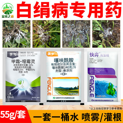 花生白绢病专用药噻呋酰胺恶霉灵鱼腥草死苗烂根根腐病农药杀菌剂