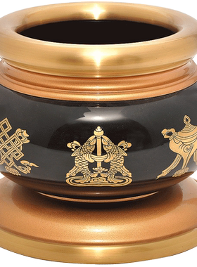 纯铜线香插摆件工艺品供财神