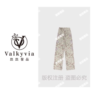 设计感独特轻奢花纹烫休闲裤 25新款 悠悠奢品 5071 Valkyvia