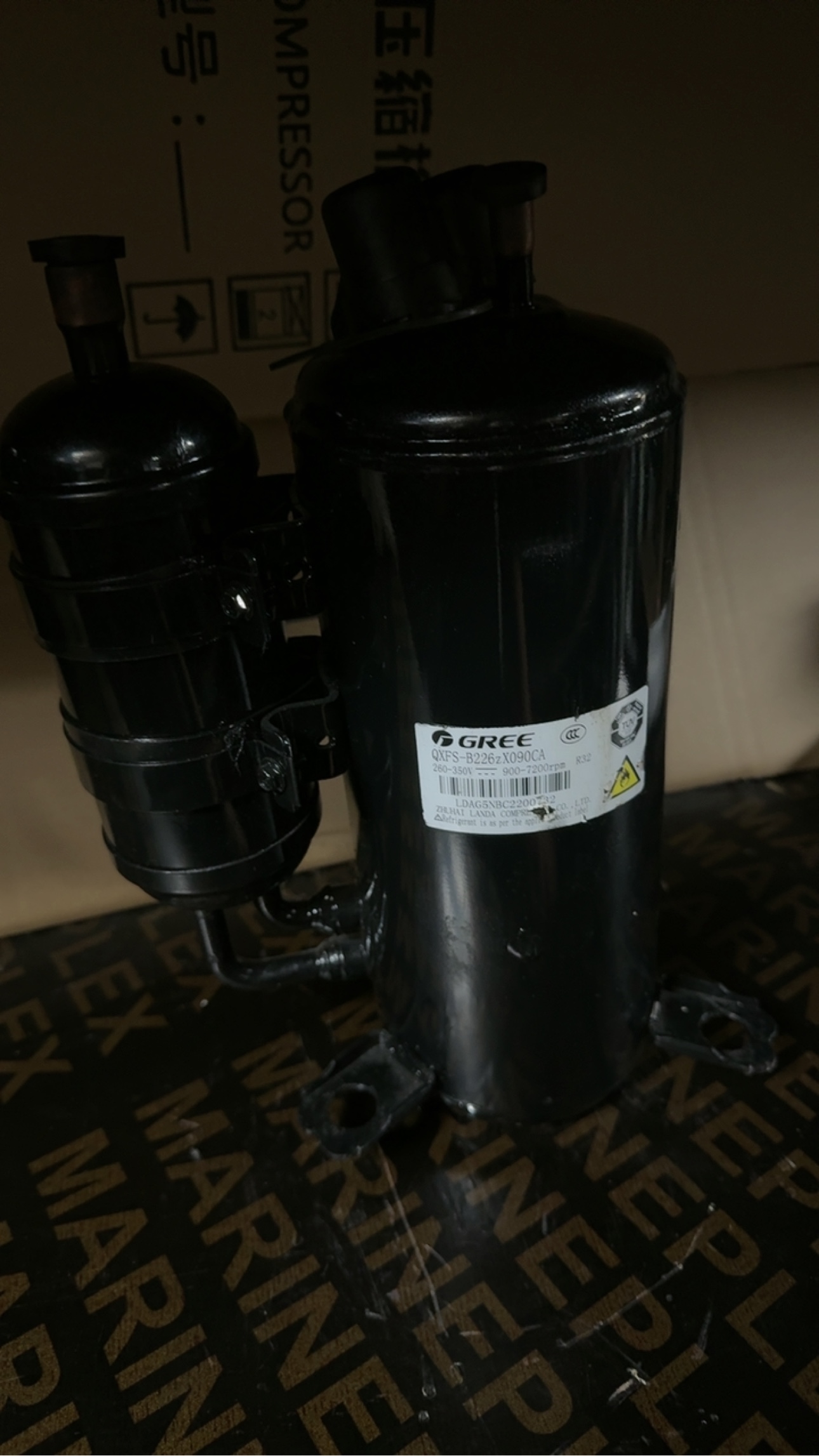 格力压缩机QXFS-B226zX090CA/260-350V/R32