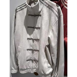 秋冬新中式盘扣夹克男潮牌王安宇国风同款复古外套美式杠三条立领