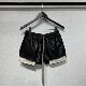 短裤 2022夏季 暗黑RO主线PU皮质白口袋外露女士松紧带抽绳休闲裤