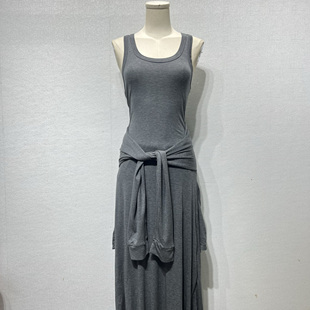 修身 夏季 暗黑R歐美風格 休閑假兩件束腰女士背心款 貼臀連衣裙