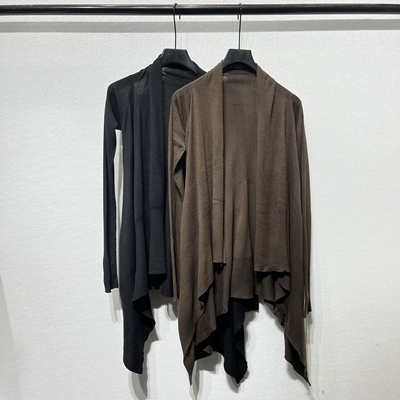 燕尾RO披肩暗黑中长款开衫外套