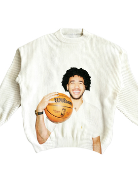 原创魔仙哥麦凯恩数码直喷印花美式大印花秋冬保暖毛衣潮男针织衫