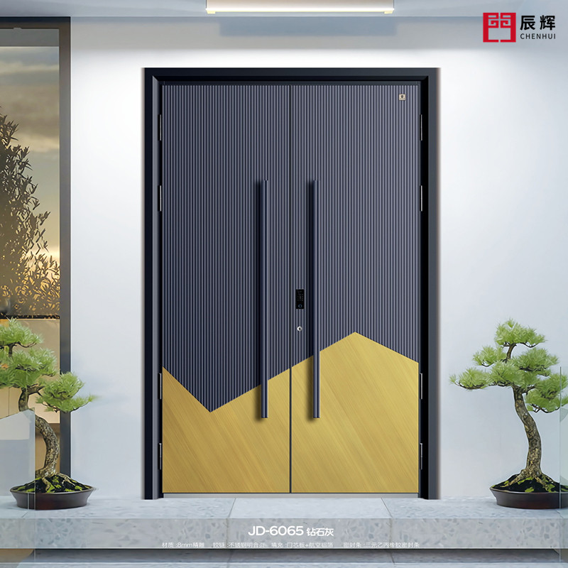 辰辉铸铝门入户门高端铸铝别墅大门农村自建房新款精雕铸铝大门