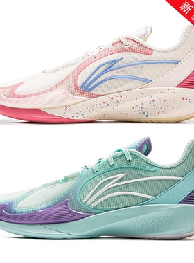 李宁新款篮球鞋闪凌2V2男子新款低帮减震耐磨防滑实战运动鞋男鞋