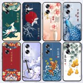 a55 青春 k1防摔彩绘保护套 realmext a32 狂欢 大师潮 真我V25 reno10随机发手机壳a5 a2m 适用oppoa1