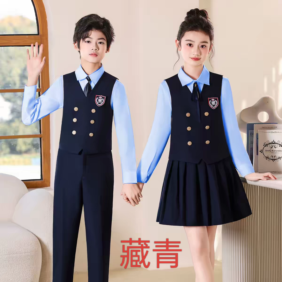 儿童合唱服演出服男女童中小学生大合唱团诗朗诵礼服表演服装